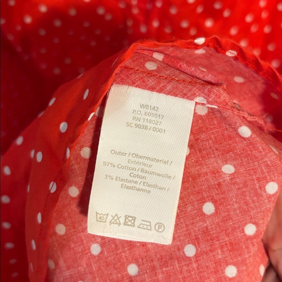 Boden Posy Shirt Dress Red and White Polka Dot size 10L - Picture 9 of 9
